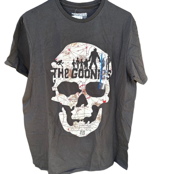 Hybrid Apparel Black Short Sleeve Goonies Skull Tee - Picture 1 of 4